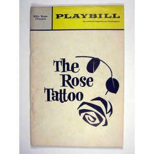 The Rose Tattoo Playbill 1966 Theatre Maureen Stapleton Christopher Walken Musty